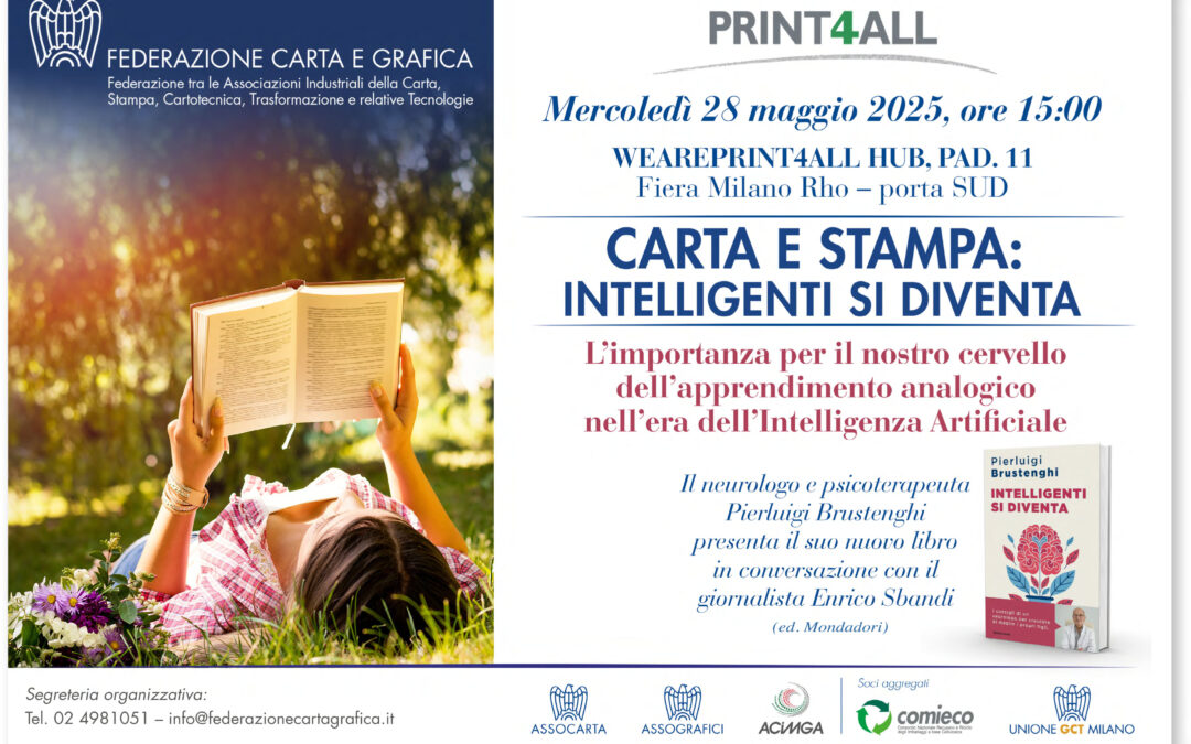 La Federazione Carta e Grafica a Print4All dal 27 al 30 maggio in Fieramilano