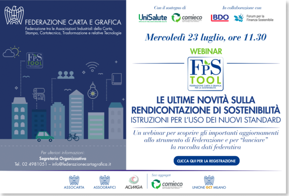 FpS TOOL aggiornato ai nuovi standard della sostenibilità: webinar il 23 luglio